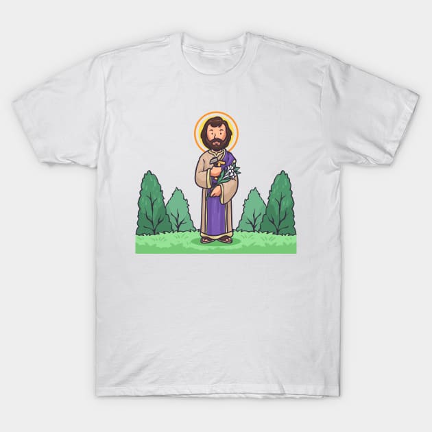Saint Joseph T-Shirt by Mako Design 